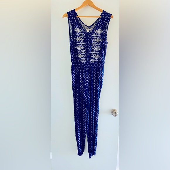 Comfy royal blue jumpsuit - Picture 6 of 6